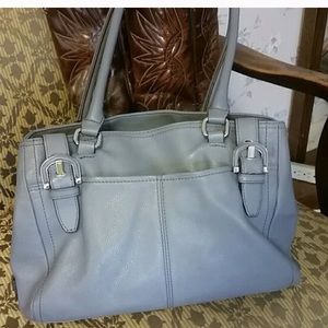 💙grey-blue Tignanello purse